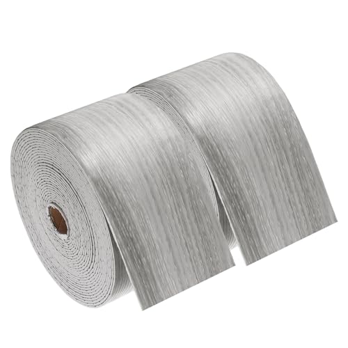 Cenefa de pared impermeable de madera gris para proteger esquinas y mesas