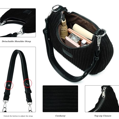Image of Eslcorri Shoulder Bag for Women, Small Crescent Hobo Bag Everyday Purse Cute Handbags for Women 2025
