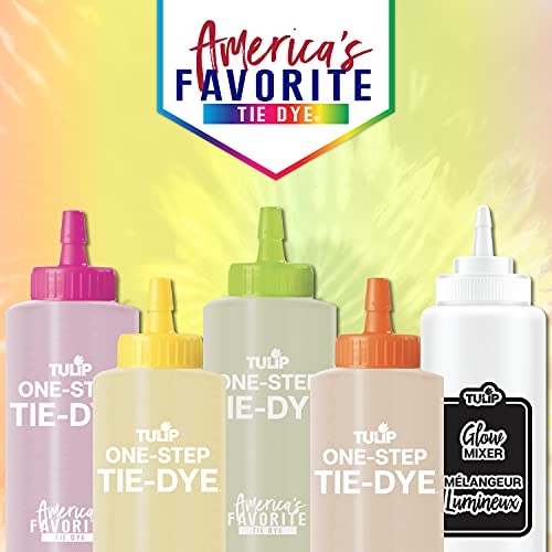 Tulip One-Step Tie-Dye Kit Easy Techniques for Fun Fabric Designs, Glow & Neon Dye Colors DIY Activity & Gift Idea, Glow-in-The-Dark - Image 13