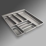 Sotech SO-Tech® Cubertero ORGA-Box® II para Cajón de Nobilia 50 cm (Cubertero: 462 x 405 mm) Color Gris Argentado