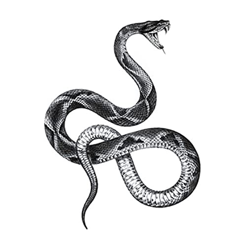 PUSNMI Cool Snake Temporary Tattoo Halloween Sexy Snake Realistic Tattoos for Men Women Waterproof Temporary Tattoos Custom Temporary Tattoos Kit for Arm Hand Leg Wrist for Party