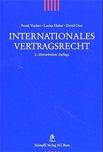 Internationales Vertragsrecht. Schweizer Recht