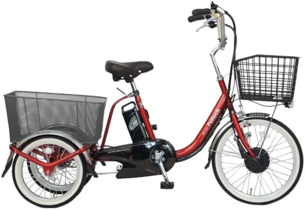Amazon | PELTECH(ペルテック) ノンパンク電動アシスト三輪車 前輪20型