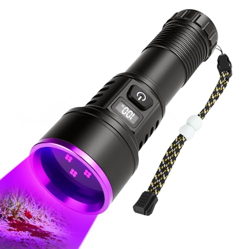 BESTSUN Blood Tracking Light for Hunting Deer, Rechargeable Hunting Flashlights with LCD Display, Blood Finder Light with Special Filter, Blood Trail Tracking Flashlight Gifts for Hunter