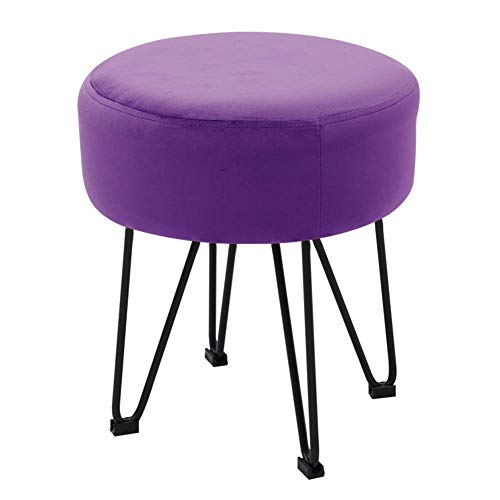Tabouret Ottoman en Velours pour Coiffeuse de Chambre à Coucher - 4