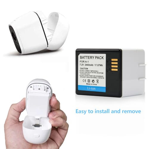 Image of 2-Pack A-1 Upgraded Batteries for Arlo Pro, Pro 2, Battery Compatible with Arlo VMC4030 VMC4030P VMS4230 VMS4430 VMS4530 VMS4230P VMS4430P VMS4530P-100NAR Camera, VMA4400 A-1B A-1C