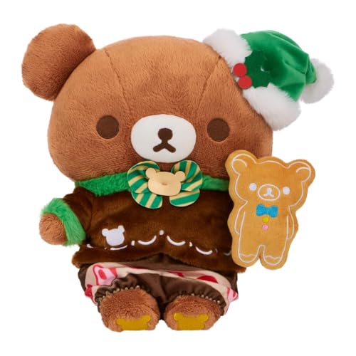 San-X Peluche original de Rilakkuma Holiday Cake Series - Chairoikoguma de 10 pulgadas San-X Peluche original de Rilakkuma Holiday Cake Series - Chairoikoguma de 10 pulgadas