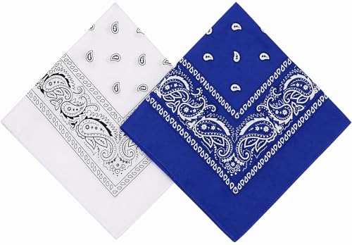 Image of SPIN CART Soft Breathable Cotton Paisley Bandana Handkerchief For Hair Head Bike For Men & Women