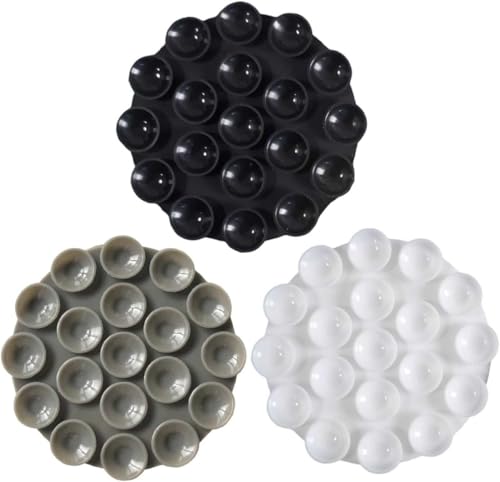 COACOM Ventosas Redondas De Silicona De Doble Cara De 6 Piezas, Soporte para Teléfono Móvil con Ventosa, Pegamento Antideslizante, Decoración Universal para Teléfono Móvil.