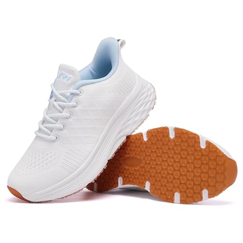 Image of AVW Womens Non Slip Work Shoes Water Resistant Walking Sneakers Food Service Chef Kitchen Shoes