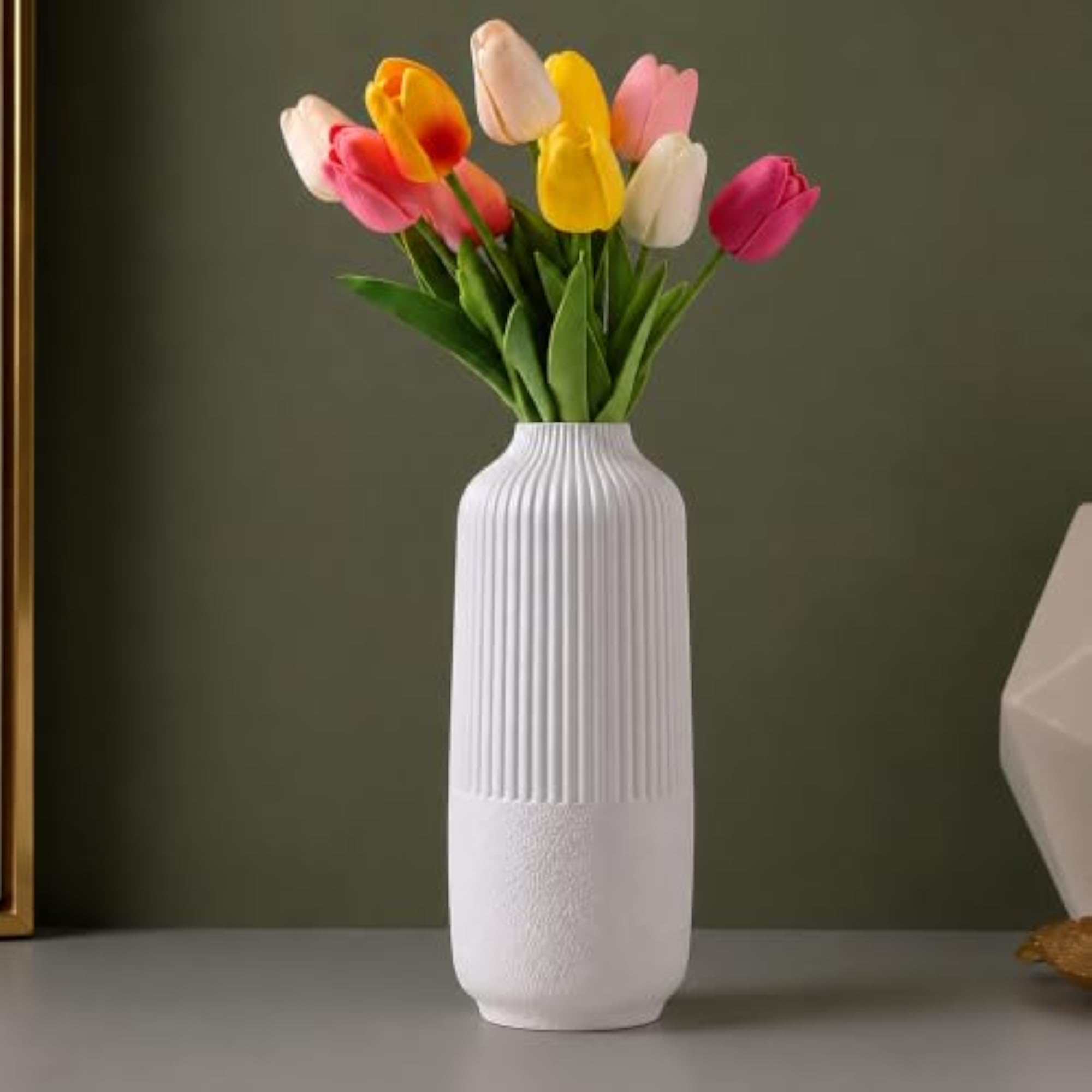 Plastic Unbreakable Flower Pot for Home and Office Decoration