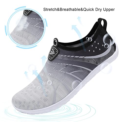 Image of Spesoul Womens and Mens Water Shoes Breathable Quick Dry Soft Barefoot Aqua Socks for Hiking Swim Beach Surf Yoga Sport
