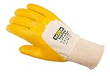 teXXor Handschuhe Nitril-Handschuhe Strickbund gelb 10