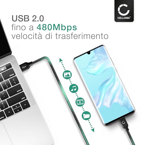 CELLONIC® Cavo di ricarica Micro USB compatibile