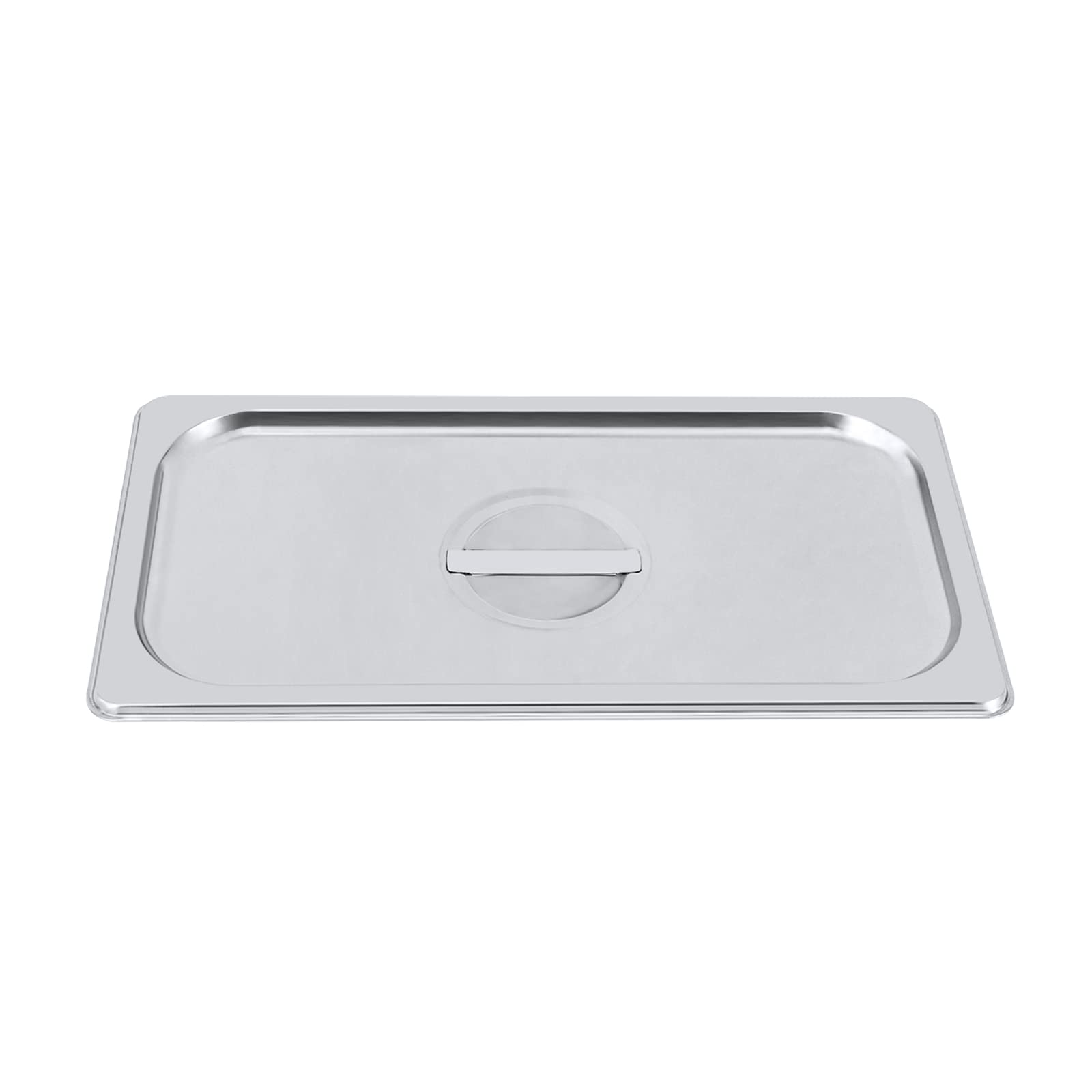 Contenitore per gastronomia in acciaio inox, 4 x 1/3 GastroNorm con coperchio, 6", profondo, per alimenti, torte, hotel, tavolo