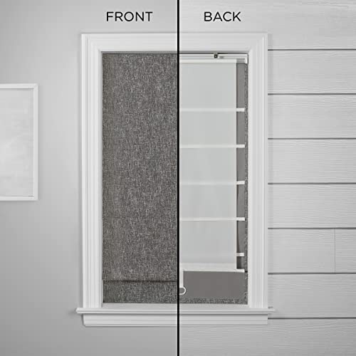 Persiana romana reductora de ruido ECLIPSE Drew forro opaco para ventanas de salón 31x64 4