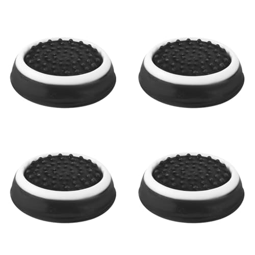Image of 4pcs Thumb Grips, Full Protection Anti-Slip Anti-Scratch Anti-Fingerprint Protective Cover Thumb Joystick Cap Compatible with Xbox Series X /S Xbox One Switch Pro Controller(Black)