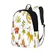 Sac à dos pour femme en cuir avec cordon de serrage Motif feuilles d'automne