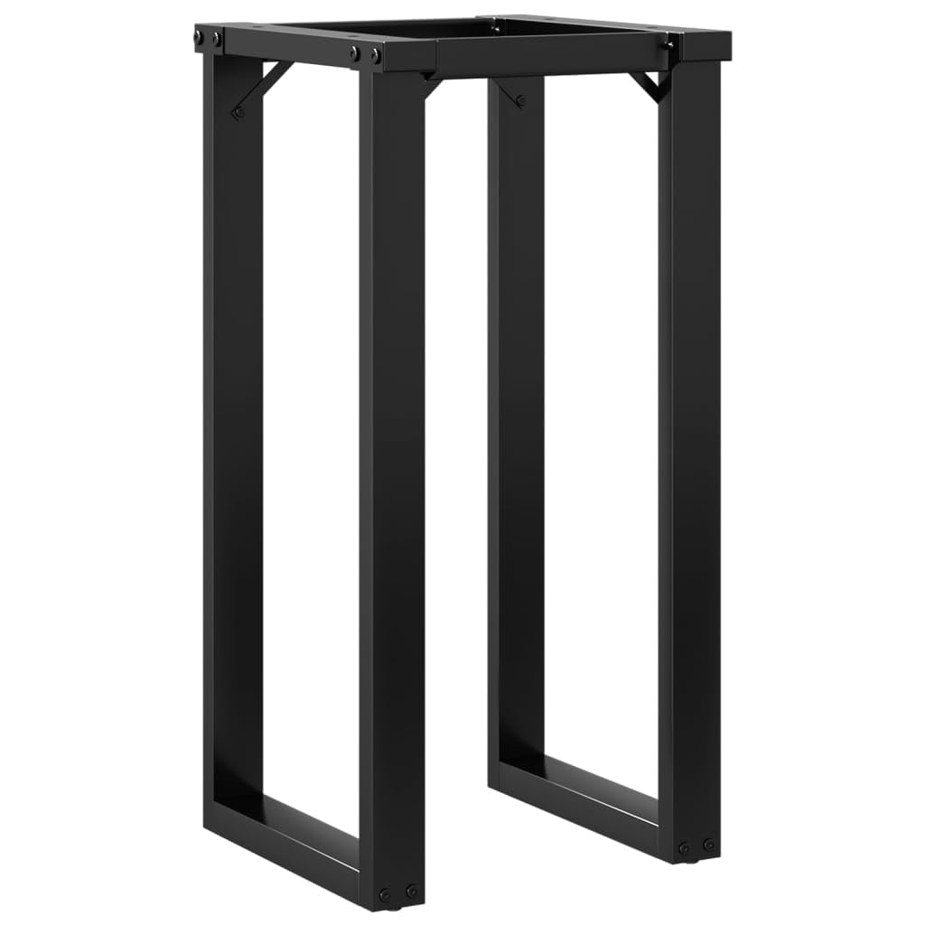 Vidaxl Black Dining Table Legs O-Frame 40X40x73 Cm Steel