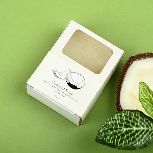Image of Coconut Milk Soap Bar for Cleansing | Creamy Bath Soap for Dry & Sensitive Care | Helps Cleanse, Support Soft Texture & Maintain Moisture | Daily Bathing Bars for Smooth & Nourished Skin