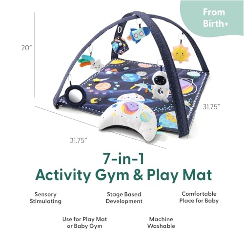 The Peanutshell Space Adventure 7-in-1 Baby Play Gym & Play Mat - Soft Padded Tummy Time Mat with Hanging Toys - Unisex Activity Gym for Newborn, Infant & Toddler Development (0-12 Months) - Image 4