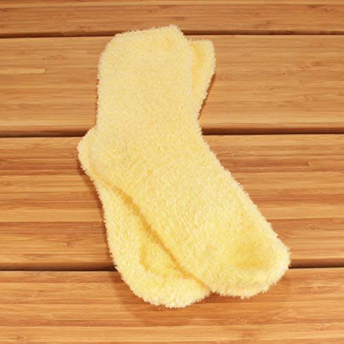 Image of BambooMN Women's Fuzzy Soft Colored Socks