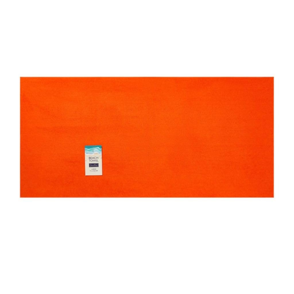 Bedding Home Large Microfibre Beach Towel | Lightweight Sand Free Quick Dry Towels for Adults | Fast Drying Orange Extra Large Jumbo Beach Towels | 71x152cm (Orange Towel)