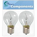 2-Pack 8206443 Light Bulb Replacement for Whirlpool & Kenmore/Sears Microwaves - Compatible with...