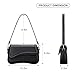 KKXIU Shoulder Bag for Women Small Clutch Purses Cute Hobo Handbag Trendy Underarm Bag-Black