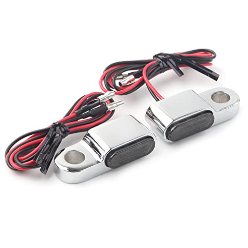 Cnfang4 LED Motorcycle Turn Signals Lights Blinker Indicator For Motorcycle with 12V Battery Silver