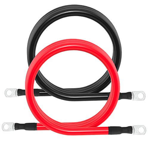 2 AWG Battery Cable 2AWG Gauge Battery Inverter Cables with ...