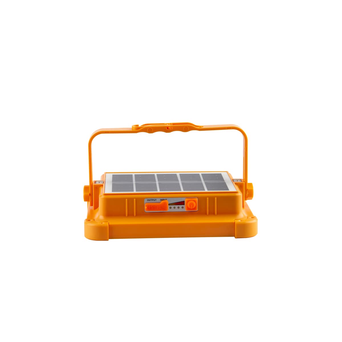 Jandei - Foco LED Recargable 100W, Portátil. 5 modos de Luz/336 LEDs. Con Imán y Soporte. Recargable USB/Solar, Power Bank para móviles. Perfecto para Caravanas, Pesca, Construcción, Camping, Obra