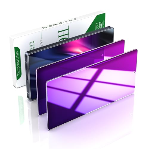 Film anti-espion violet pour Samsung S25 Ultra Pokolan - Lot de 2 protections d'écran dégradé