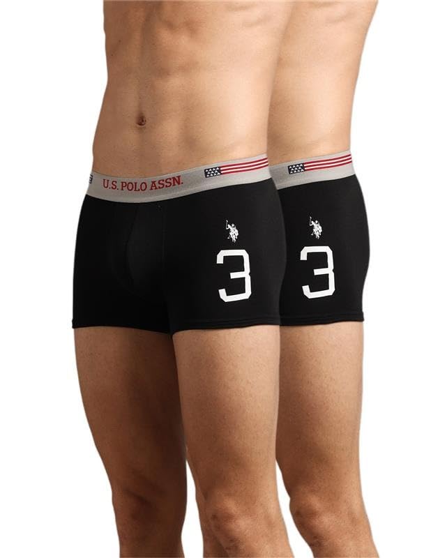 Image of U.S. Polo ASSN. Mens I641 Anti Microbial Essential Boxer Underwear Brief -Pack of 2