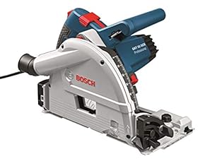 Bosch Professional Corded Plunge Saw GKT 55 GCE (1.400 Watt, incl. 1 x Circular Saw Blade, Top Precision Best for Wood, 165 x 1.8/1.3 x 20 mm, 48, Hex Key, L-BOXX 374N)