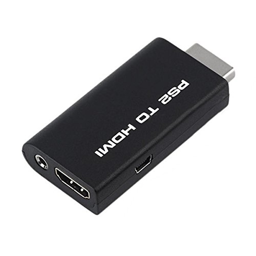 Adaptador conversor de áudio e vídeo PS2 para HDMI com saída de á...