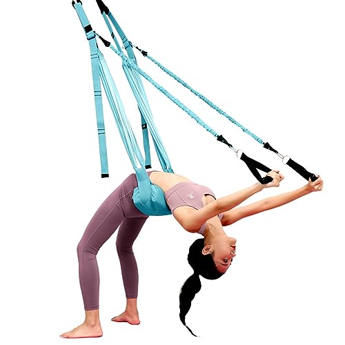 EviKoo Aerial Yoga Hängematte, Yoga Schaukel mit Griff,...