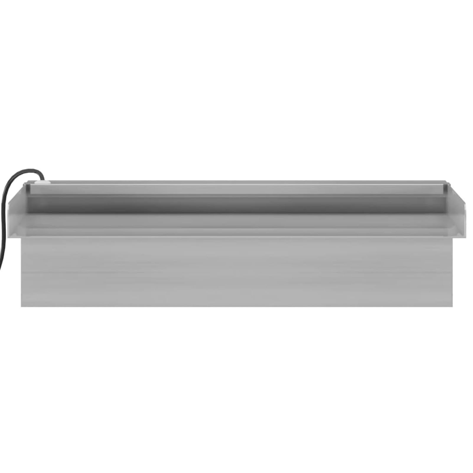 Sfioratore a Cascata con LED RGB Acciaio Inox 30 cm, Mobili da Giardino, Decorazione da Mobili per Giardino Esterni,Decor per La Casa