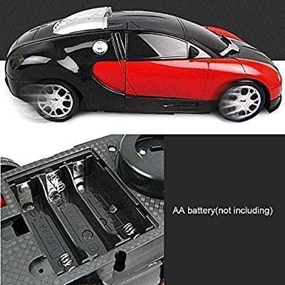 Image of K D Robot Races Car Toy - 2-in-1 Automatic Transforming Car to Robot with 4D Lights & Music, Battery Operated, Non-Toxic, Gift Toy for Kids (2+ Years) (RED & Black)