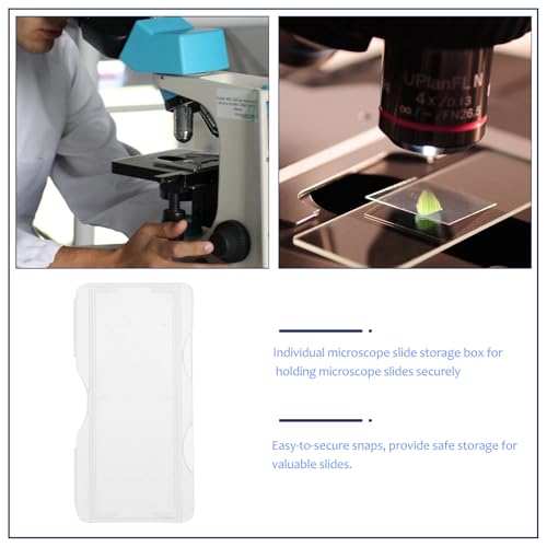 Porte-lames de microscope boîte de 100 pièces stockage échantillons