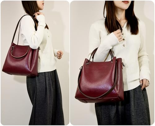 Shoulder Purses And Handbags Crossbody Bucket Bags For Women Satchel Handbags With Multi Pocket2