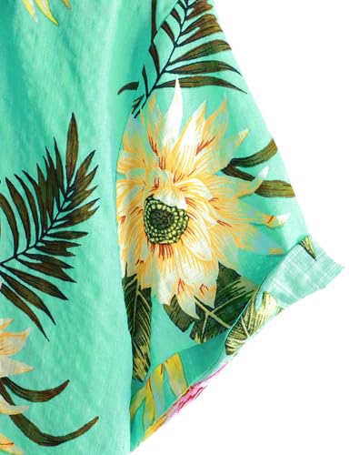 Image of VATPAVE Mens Casual Hawaiian Floral Shirts Short Sleeve Button Down Tropical Shirts Beach Summer Shirts