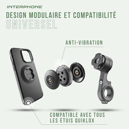 Support portable pour accrochage rapide vélo de course Interphone