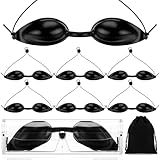 Bunnycool 6 Pcs Dry Eye Sleep mask Hydrating Adjustable with Moisture Reserving Chambers Soothing Sleep mask with Travel case for Dry Eyes Relief