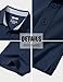 MAGCOMSEN Golf Shirts for Men Short Sleeve Polo T Shirts Cotton Pique Polo Shirt Casual Work Shirts Moisture Wicking Golf T-Shirt Navy, XL