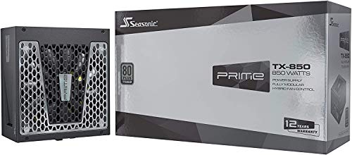 Seasonic PRIME TX volledig modulaire pc-voeding 80PLUS Titanium Prime TX-serie. 850 Watt 80 PLUS titanium.