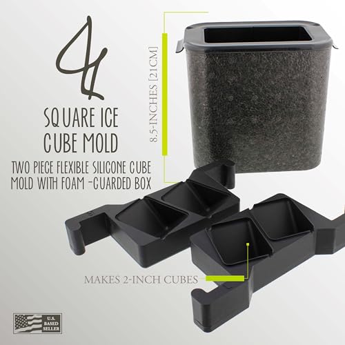 Molde de silicona para cubos de hielo cuadrados miniatura 3