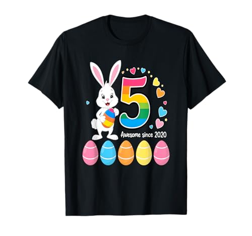 Regalos de conejito de 5 años para niñas Fiesta de la niña Camiseta