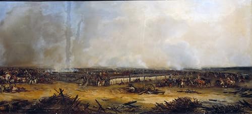 Peinture de la bataille de Moskova pour remplacer un tableau fade et décorer le salon
