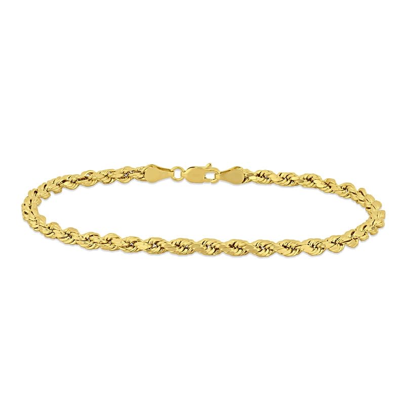 Abbie+CleoGold Rope Chain for Men and Women in Real 10k or 14k Gold - Gold Rope Chain Bracelets
